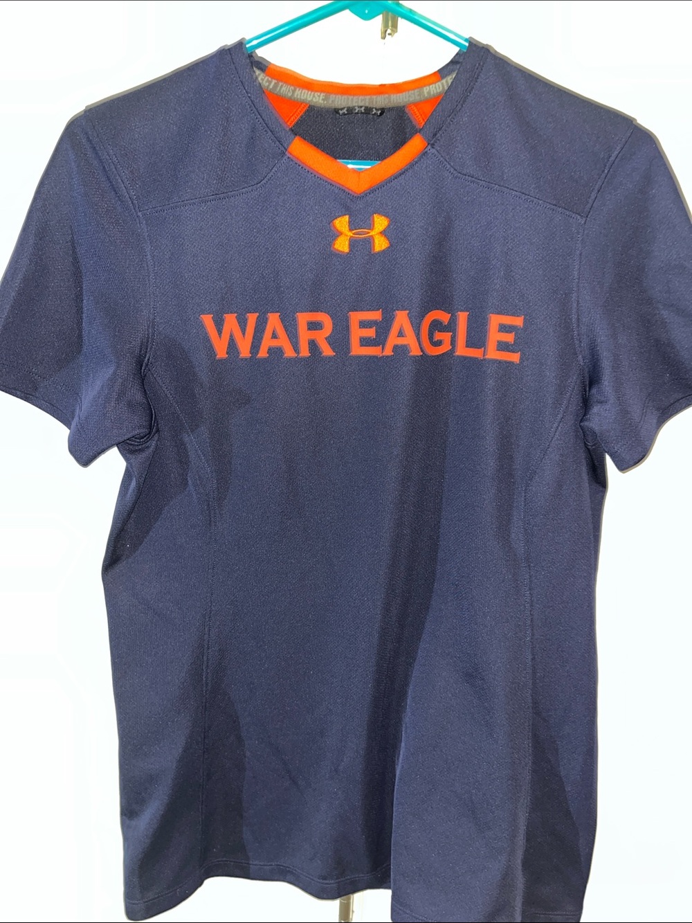 Under Armour Auburn Tigers Basketball Football 🏈🏀 War Eagle UA T Shirt SM S